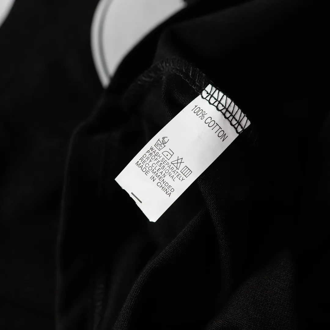 Saint Michael series trendy T craft letter drawing round neck short sleeves Style number: D3187P116 Color: black Size: S M L XL